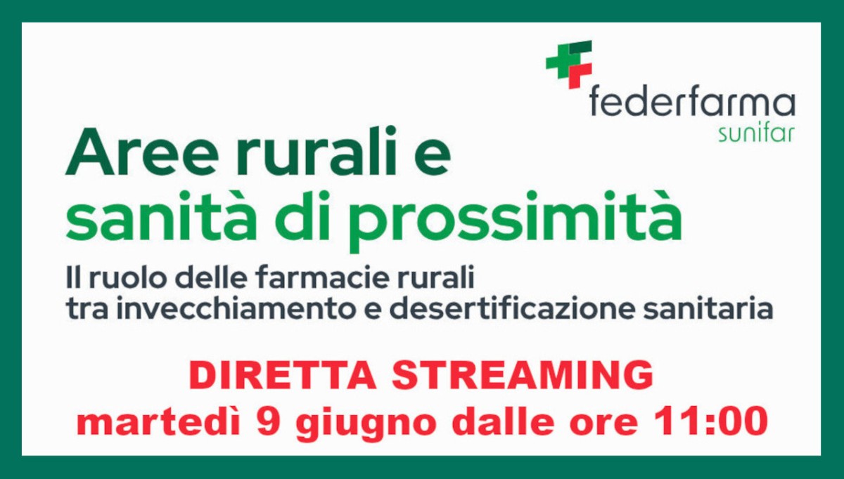 Il ruolo delle farmacie rurali tra invecchiamento e desertificazione sanitaria, oggi il convegno Sunifar