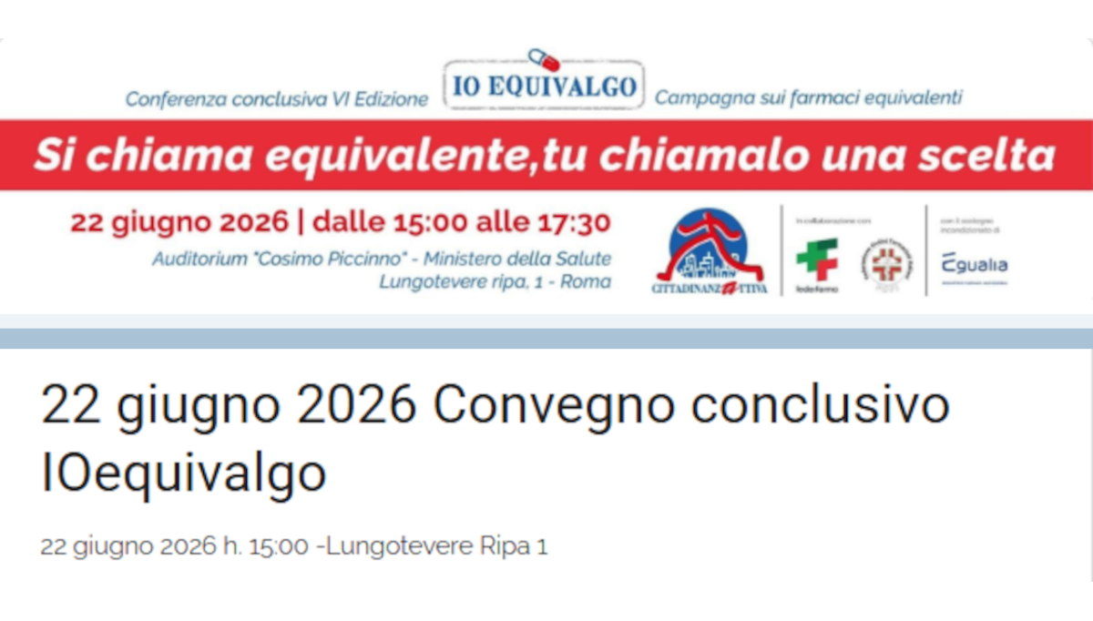 Ioequivalgo, il 22 presentazione dei risultati della sesta edizione