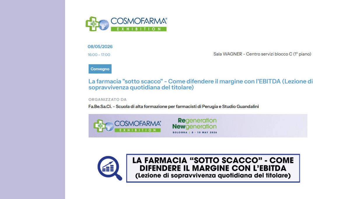 Cosmofarma 2026, dal progetto Farmanumeri la masterclass “La farmacia sotto scacco”